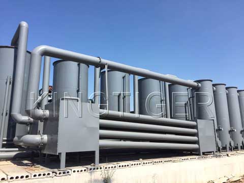 Biomass pyrolysis plant