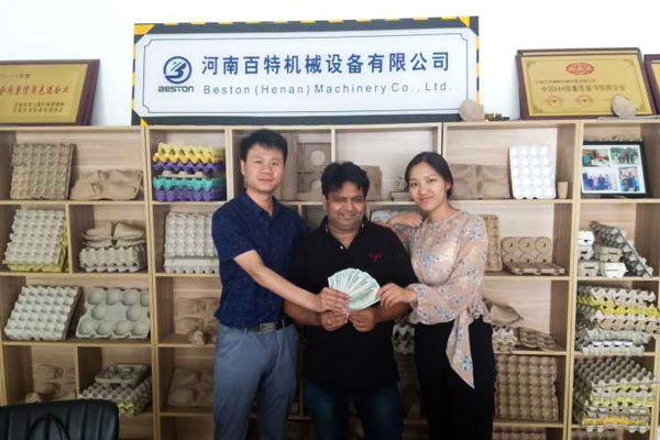 Business Owners Invest in Beston Egg Tray Machine