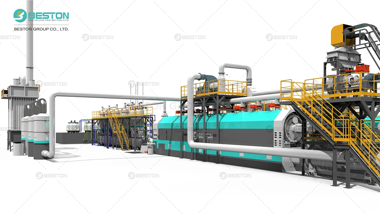 Contunous Waste Tyre Pyrolysis Plant